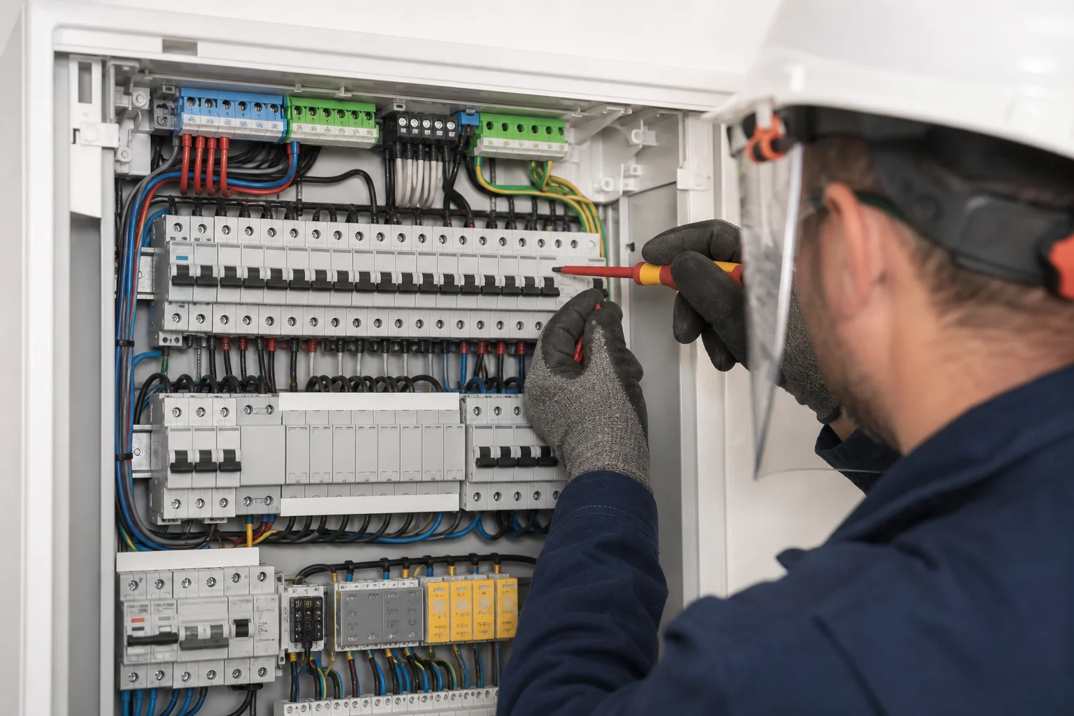 Contrôle du tableau électrique par un professionnel